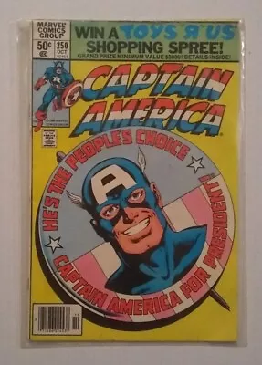 Buy Marvel Comics Captain America #250 October 1980  • 7.12£