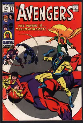 Buy Avengers #59 5.5 // 1st Appearance Of Yellowjacket Marvel Comics 1968 • 48.88£