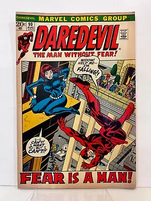 Buy Daredevil #90 (1964) F/VF Marvel Comics 1972 Cover Artist Gil Kane • 19.99£