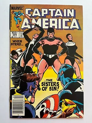 Buy  CAPTAIN AMERICA # 295 (MARVEL 1984) NEWSSTAND 1st Cover SISTERS Of SIN  VF/NM • 7.09£