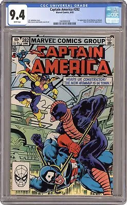 Buy Captain America #282 CGC 9.4 1983 3904980008 • 56.77£