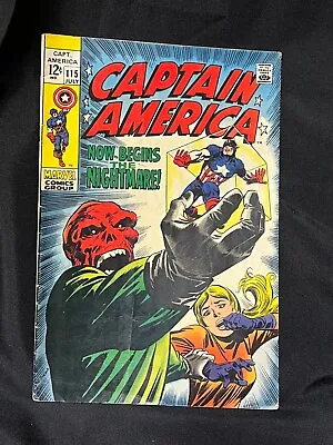 Buy Captain America 115 Fine Nice Gloss Red Skull Nightmare Begins! Make An Offer! • 51.34£
