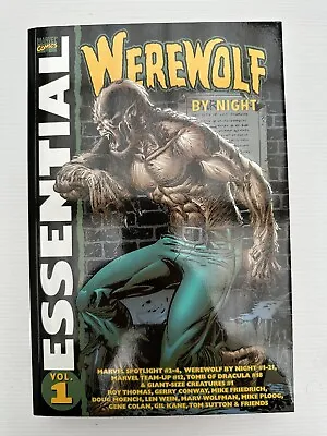 Buy ESSENTIAL WEREWOLF BY NIGHT VOL 1 Marvel Comics Very Good Condition 2005 • 40£