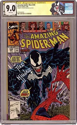 Buy Amazing Spider-Man #332 CGC 9.0 SS Todd McFarlane 1990 4169406004 • 371.78£