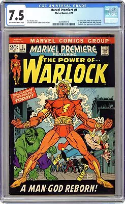 Buy Marvel Premiere #1 CGC 7.5 1972 4049395018 1st App. Warlock • 186.69£