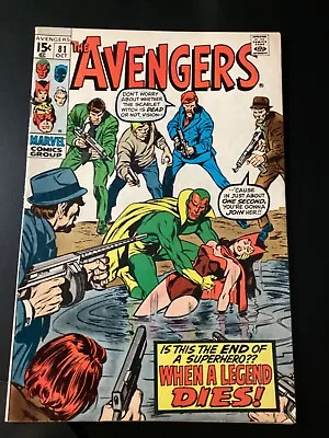 Buy Marvel Comics, Avengers # 81, 1970, Look! • 15.06£