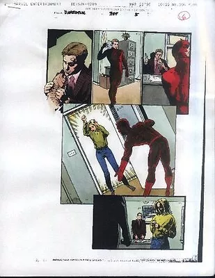 Buy 1996 Daredevil 354 Page 5 Color Guide Art, Original Marvel Production Artwork • 50.78£
