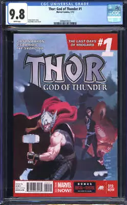 Buy Thor: God Of Thunder #1 Cgc 9.8 White Pages // Marvel Comics 2013 Id: 61789 • 71.49£