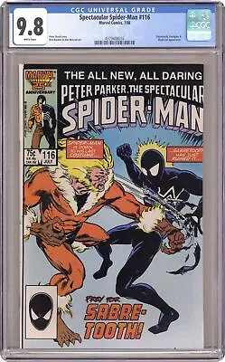 Buy Spectacular Spider-Man Peter Parker #116 CGC 9.8 1986 4379408016 • 138.36£