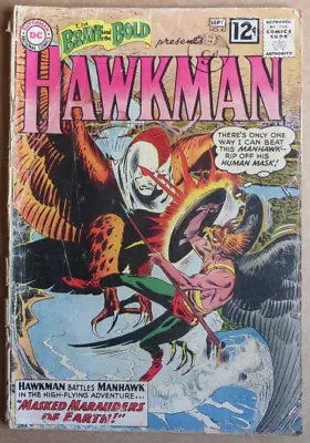 Buy BRAVE & THE BOLD #43, SILVER AGE CLASSIC With  HAWKMAN  1962. • 19.50£