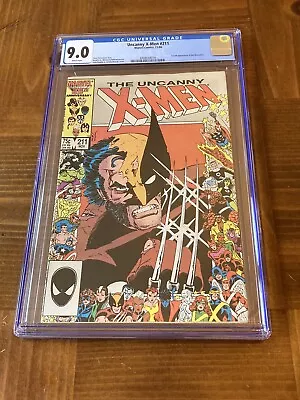 Buy Uncanny X-Men 211 CGC 9.0 White Pages (Classic Wolverine Cover!!) • 71.15£