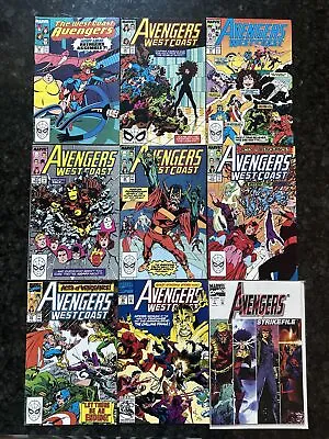 Buy 9pc The West Coast Avengers #46-86 With Strikefile #1 Marvel Comic Books & Keys • 19.74£