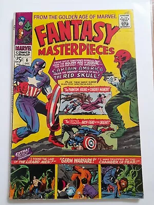 Buy Fantasy Masterpieces #6 Dec 1966 VGC 4.0 Reprints Captain America Comics #7 1941 • 9.99£