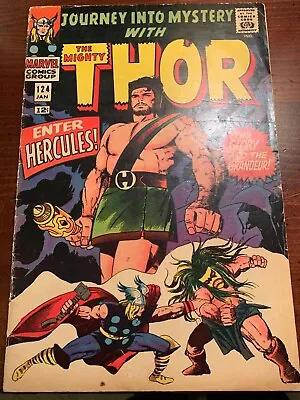 Buy Journey Into Mystery #124 Thor 1966 Marvel Comics 1st Queen Ula 2nd Hercules • 79.16£