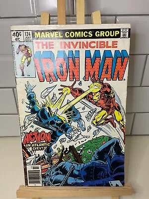 Buy The Invincible Iron Man #124 Marvel Comics 1979 Bronze Age, Boarded • 8.30£