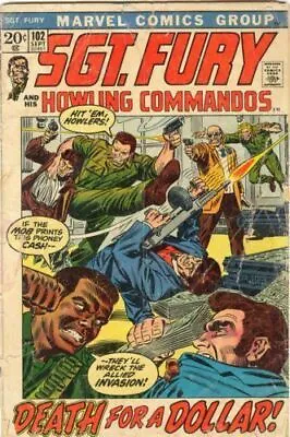 Buy Sgt. Fury And His Howling Commandos #102 (1972) In 5.0 Very Good/Fine • 3.55£