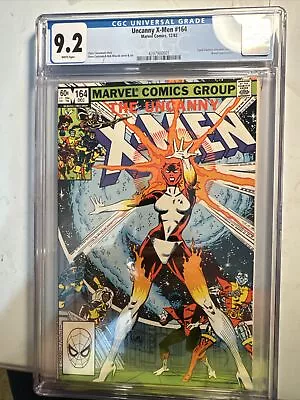 Buy Uncanny X-Men #164 (1982) First Appearance Of Binary 🔑 CGC 9.2 White Pages • 60.32£