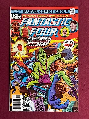 Buy MARVEL COMICS FANTASTIC FOUR ISSUE 176 - MJ Insert JACK KIRBY COVER! Great Copy! • 7.09£