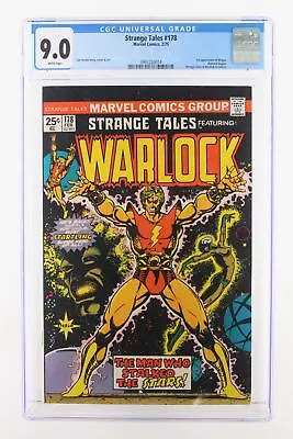 Buy Strange Tales #178 - Marvel Comics 1975 CGC 9.0 1st Appearance Of Magus. Warlock • 101.99£