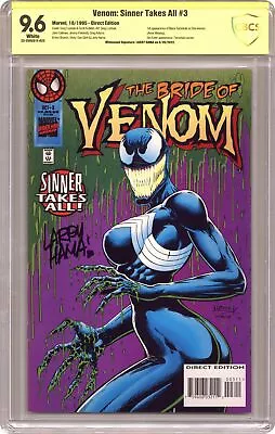 Buy Venom Sinner Takes All #3 CBCS 9.6 SS Larry Hama 1995 22-2592D1E-022 • 207.13£