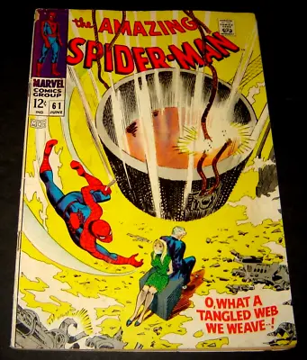 Buy AMAZING SPIDER-MAN #61 (1968) - O, What A Tangled Web We Weave! • 32.11£