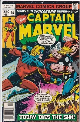 Buy 42210: Marvel Comics CAPTAIN MARVEL #57 VF Grade • 11.48£