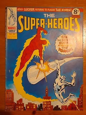 Buy The Super-Heroes #30 Sep 1975 UK Marvel VGC 4.0 Reprints Silver Surfer #15 • 4.99£