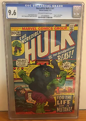 Buy Incredible Hulk #161 1973 Cgc 9.6 Death Of Mimic Beast Appearance Marvel • 199.88£