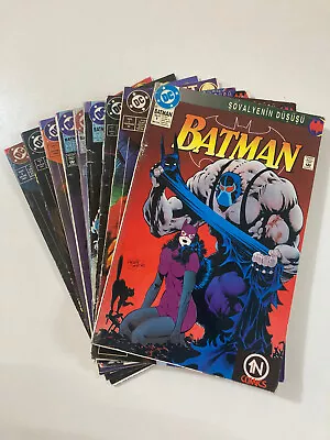 Buy BATMAN Knightfall - Knightquest 1 To 9 SET! Turkish Comic RARE DC Comics 1990s • 399.76£