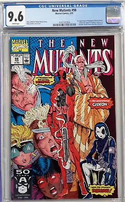 Buy 🔥new Mutants #98 Cgc 9.6*1991 Marvel*1st App Of Deadpool*rob Liefeld*wht❄pgs*04 • 512.43£