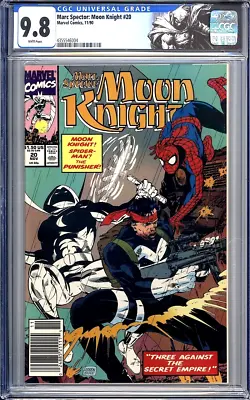 Buy MARC SPECTOR: MOON KNIGHT #20 - CGC 9.8 NEWSSTAND Custom Labels Marvel 1990 • 62.43£
