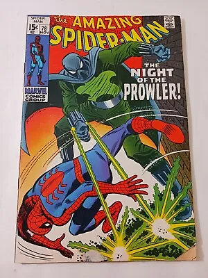 Buy The Amazing Spider-Man Nov 1969  #78 Marvel Night Of The Prowler Fair Condition • 86.08£