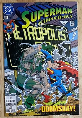 Buy Superman Action Comics #684 DC Comics (December 1992) 9.0 VF/NM Or Better!!! • 3.19£