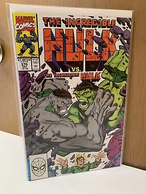 Buy Incredible Hulk 376 🔑 1st AGAMEMNON🔥Son Of Loki🔥1990 VS Grey Hulk🔥Comics🔥VF • 7.91£