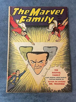 Buy Marvel Family #15 1947 Fawcett Golden Age Comic Book Bright Color Otto Binder VG • 83.01£