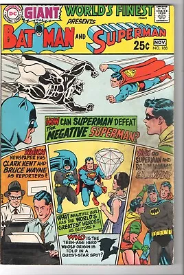Buy 1968 DC Vintage Comic Book Batman World's Finest #188 VG Condition • 4.80£
