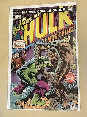 Buy **cover Only** Vintage Comic Marvel Incredible Hulk #197 Mar 25¢ Vs Man-thing • 15.75£