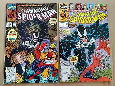 Buy Amazing Spider-Man 332 VF+ 346 VF Lot Of 2 Erik Larsen Venom Marvel • 14.25£