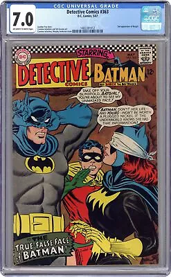 Buy Detective Comics #363 CGC 7.0 1967 1482281012 • 281.50£