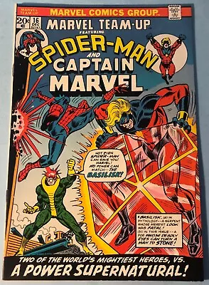 Buy Marvel Team-Up #16 VF+ 1973 Spider-man Captain Marvel 1st App. Basilisk • 14.27£