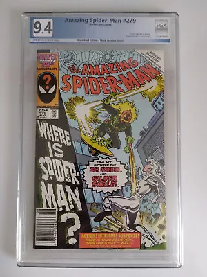 Buy The Amazing Spider-Man #279 PGX 9.4 Newsstand/Mark Jewelers Edition Very Rare • 124.66£