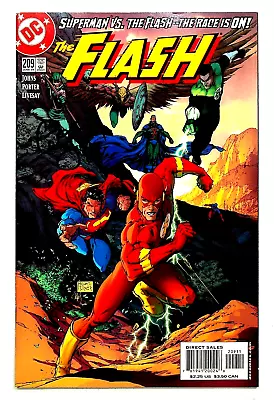 Buy The Flash #209 Flash Superman Race Signed By Geoff Johns DC Comics 2004 • 14.38£