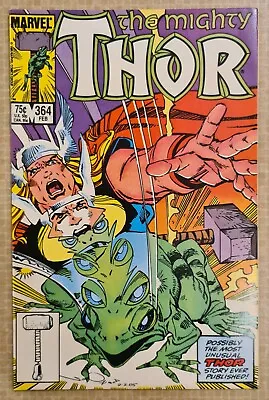Buy Marvel Comics Thor #364 - 1986 1st  Appearance Of Thor Frog - Walt Simonson • 23.99£