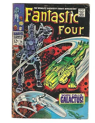 Buy Fantastic Four #74 1968 VG+ Flat And Tight! Galactus And Silver Surfer! Combine • 36.18£