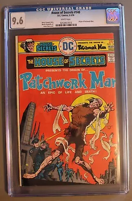 Buy House Of Secrets #140 Origin 1st Solo PATCHWORKMAN From Swamp Thing 1976 CGC 9.6 • 91.94£