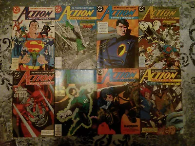 Buy Dc Comics Set Of 8 Action Comics Weekly #601.602.603.604.605.608.616&620 • 20£