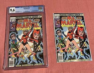 Buy Ms Marvel #18 CGC 9.6 White Pages, 1st App. Of Mystique 🔑 + Bonus Raw Copy! • 394.24£
