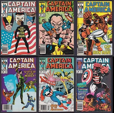 Buy Captain America 336 338 341 342 343 349 Marvel Comics 1988 Lot Of 6 1st App • 6.76£