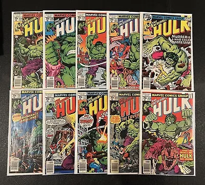Buy Incredible Hulk Bronze Age Lot Of 10 #219-228 Complete - Grades Range From 5-8.0 • 40.16£