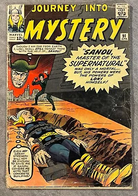 Buy Journey Into Mystery #91 April 1963-first Valkyries! Silver Age Marvel! Good- • 63.96£